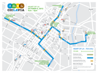 CicLAvia - Heart of LA Course Map