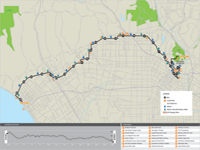 LA Marathon Course Map