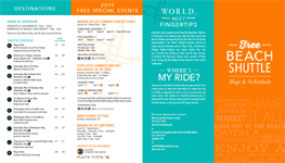 Playa Vista Beach Shuttle Brochure